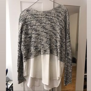 Amazing zara gray/white sweater.